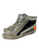 Golden Goose Shoe Size 39 Black, White, Gray Leather High Top Sneakers Black, White, Gray / 39