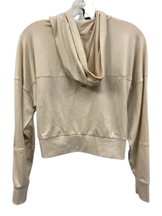 Vuori Size S Cream Poly Blend 1/4 Zip Long Sleeve Hooded Athletic Set Cream / S