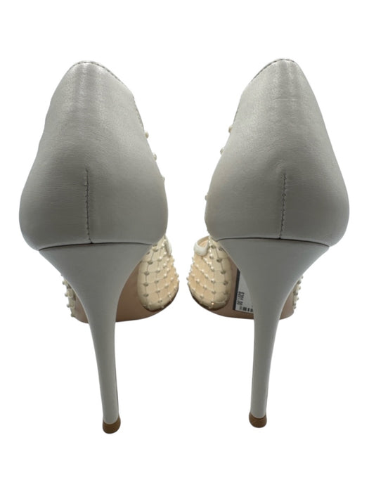 Gianvito Rossi Shoe Size 39.5 White textile upper Mesh Rhinestone Netting Pumps White / 39.5