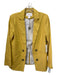 Halston Size S Golden Yellow Linen & Viscose Double Breast Blazer Jacket Golden Yellow / S