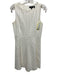 Theory Size 6 Ivory Cotton Sleeveless Back Zip Dress Ivory / 6