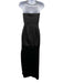 House of CB Size S Black Polyester Blend Strapless Gathered Boning Gown Black / S
