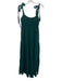 Honorine Size Small Forest Green Cotton Sleeveless Gauze Tiered Maxi Dress Forest Green / Small