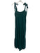 Honorine Size Small Forest Green Cotton Sleeveless Gauze Tiered Maxi Dress Forest Green / Small