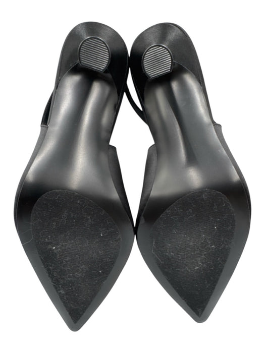 Steve Madden Shoe Size 9 Black fabric upper Rhinestone Slingback Pumps Black / 9