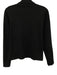Lacoste Size 40 / M Black Cotton Blend Pique Logo Patch Long Sleeve Polo Top Black / 40 / M