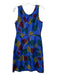 Marc By Marc Jacobs Size 8 Blue & Multi Polyester Blend Pineapple Print Dress Blue & Multi / 8