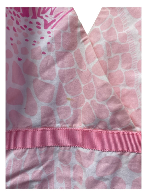 Lily Pulitzer Size 6 Pink & White Cotton Halter Tie Neck Back Zip Dress Pink & White / 6