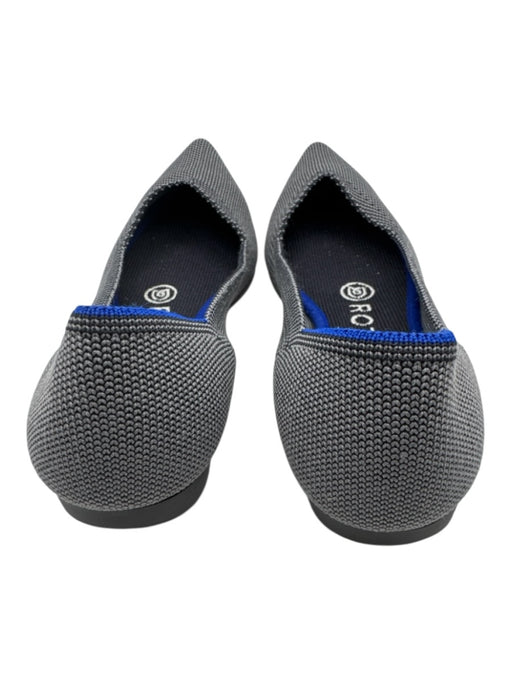 Rothy's Shoe Size 5 White, Black, Blue Synthetic Knit Slip On Pointed Toe Shoes White, Black, Blue / 5