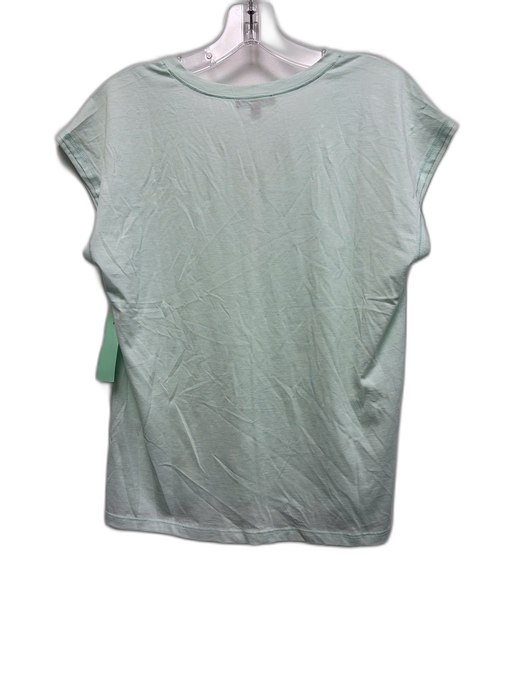 Lilla P Size XS Mint Green Pima Cotton Cap Sleeve V Neck T Shirt Top Mint Green / XS