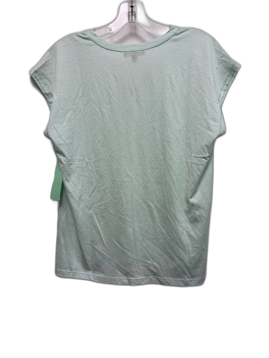 Lilla P Size XS Mint Green Pima Cotton Cap Sleeve V Neck T Shirt Top Mint Green / XS