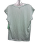 Lilla P Size XS Mint Green Pima Cotton Cap Sleeve V Neck T Shirt Top Mint Green / XS