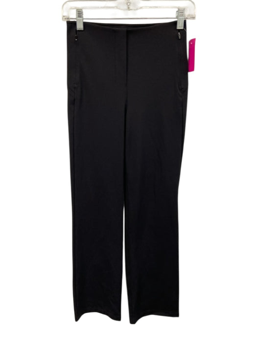 Lululemon Size 4 Black Nylon Blend Zip Fly High Rise Straight Leg Trouser Pants Black / 4