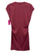 Athleta Size XS Rose Pink Cotton Blend Side Gather V Neck Above Knee Dress Rose Pink / XS