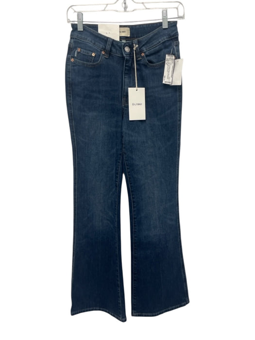 DL1961 Size 24 Medium Wash Cotton Denim High Rise Faded Bootcut Jeans Medium Wash / 24