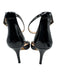 Vince Camuto Shoe Size 9 Black Patent Leather Round Toe Open Toe Sandals Black / 9