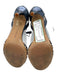 Vince Camuto Shoe Size 9 Navy, Silver & Gold Leather Round Toe Strappy Sandals Navy, Silver & Gold / 9
