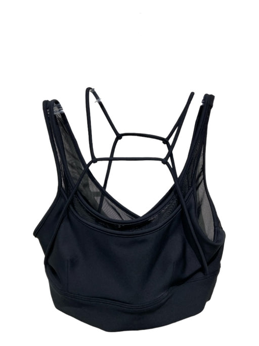 Alo Size M Black Crop Strappy Athletic sports bra Black / M
