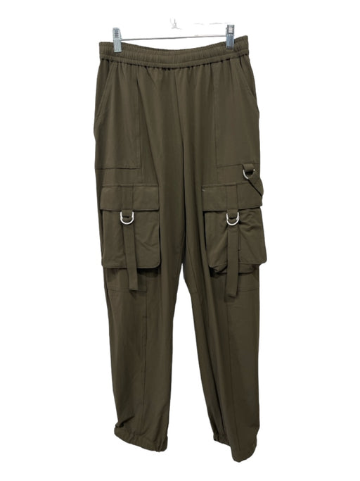 Alo Yoga Size S Army Green Nylon Blend Elastic Waist Drawstring Cargo Pants Army Green / S