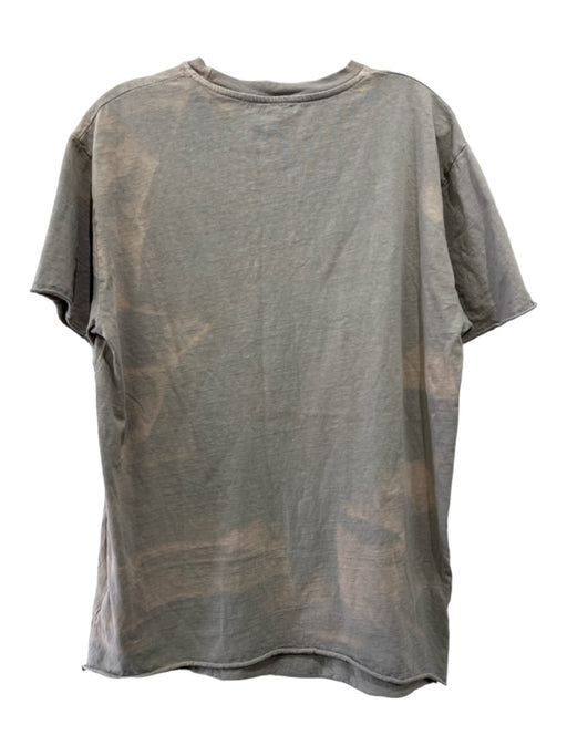 John Elliott + Co Size 2/M Green & Taupe Cotton Crew Neck Fading T Shirt Top Green & Taupe / 2/M