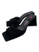 The Attico Shoe Size 38 Black Leather Suede Square Toe Sandals Black / 38