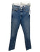 RE/DONE Size 25 Med Wash Cotton High Rise Button Fly Skinny Frayed Jeans Med Wash / 25