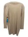 Pleats Please Size 3 Beige Polyester Button Up Plisse Long Sleeve Collar Top Beige / 3