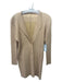 Pleats Please Size 3 Beige Polyester Button Up Plisse Long Sleeve Collar Top Beige / 3