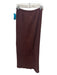 Le17Septembre Size 38 Brown Polyester Maxi Pleated Elastic Waist Skirt Brown / 38