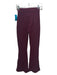 yllw Size Small Plum Burgundy Brown Viscose & Nylon Blend Ribbed High Rise Pants Plum Burgundy Brown / Small