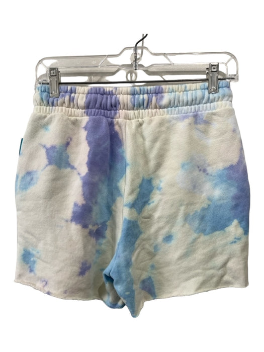 Cotton Citizen Size Small Blue, Purple & Cream Cotton Tie Dye Pockets Shorts Blue, Purple & Cream / Small