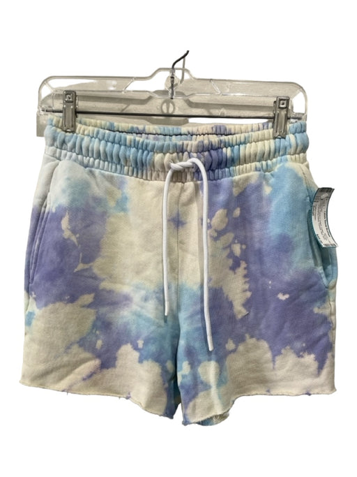 Cotton Citizen Size Small Blue, Purple & Cream Cotton Tie Dye Pockets Shorts Blue, Purple & Cream / Small