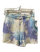 Cotton Citizen Size Small Blue, Purple & Cream Cotton Tie Dye Pockets Shorts Blue, Purple & Cream / Small