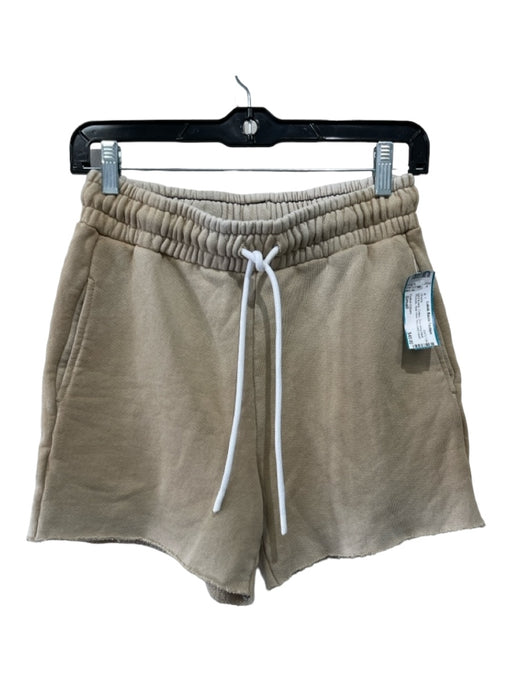 Cotton Citizen Size Small light brown Cotton Drawstring Waist Pockets Shorts light brown / Small