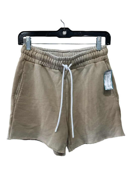 Cotton Citizen Size Small light brown Cotton Drawstring Waist Pockets Shorts light brown / Small