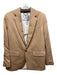 A.L.C. Size 4 Tan Modal Viscose Blend 1 Button Interior pocket Blazer Jacket Tan / 4