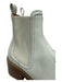 Chloe Shoe Size 39.5 Cream & Brown Leather Stacked Block Heel Chelsea Booties Cream & Brown / 39.5