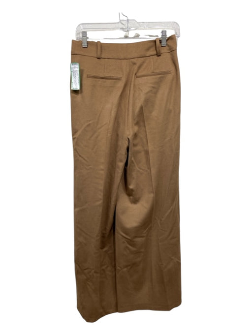 Loulou Studio Size M Tan Wool High Rise Pleated Pockets Trouser Pants Tan / M