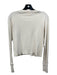 RE/DONE Size M Off White Cotton Button Front Long Sleeve Top Off White / M