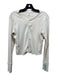 RE/DONE Size M Off White Cotton Button Front Long Sleeve Top Off White / M