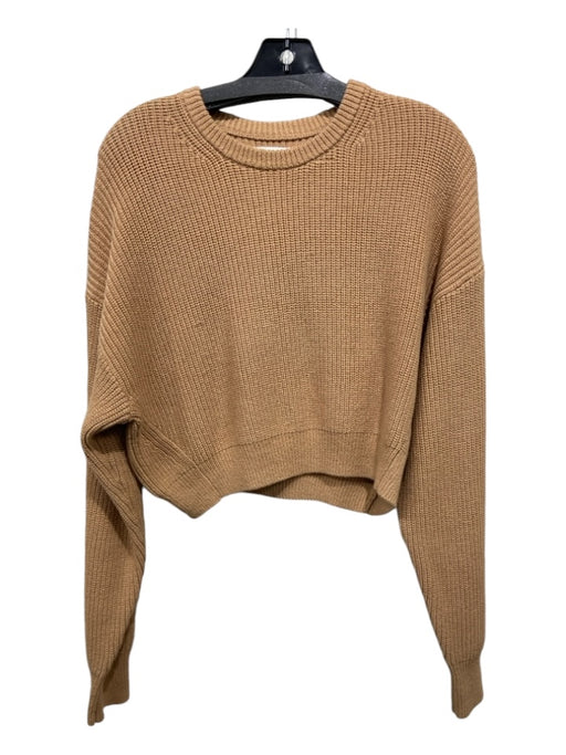 Reformation Size M Tan Cotton Knit Sweater Tan / M