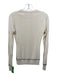 Proenza Schouler Size S/M Cream & Black Cotton Blend Knit Button Detail Top Cream & Black / S/M