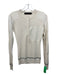 Proenza Schouler Size S/M Cream & Black Cotton Blend Knit Button Detail Top Cream & Black / S/M