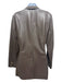 Nanushka Size M Brown Polyester & Polyurethane 2 Buttons Blazer Jacket Brown / M