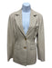 Nanushka Size M Beige Polyester & Polyurethane 2 Buttons Blazer Jacket Beige / M