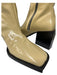 Jil Sander Shoe Size 38.5 Beige Patent Leather Block Heel Side Zip Boots Beige / 38.5
