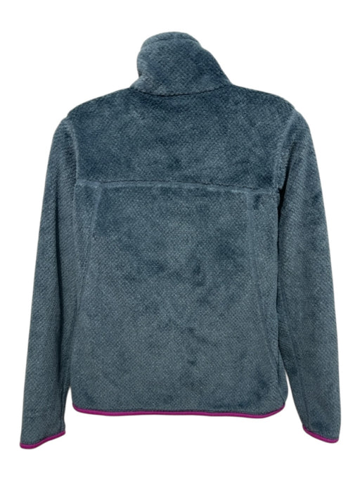 Patagonia Size XS Teal & Purple Polyester Quarter Button Pockets Sweater Teal & Purple / XS