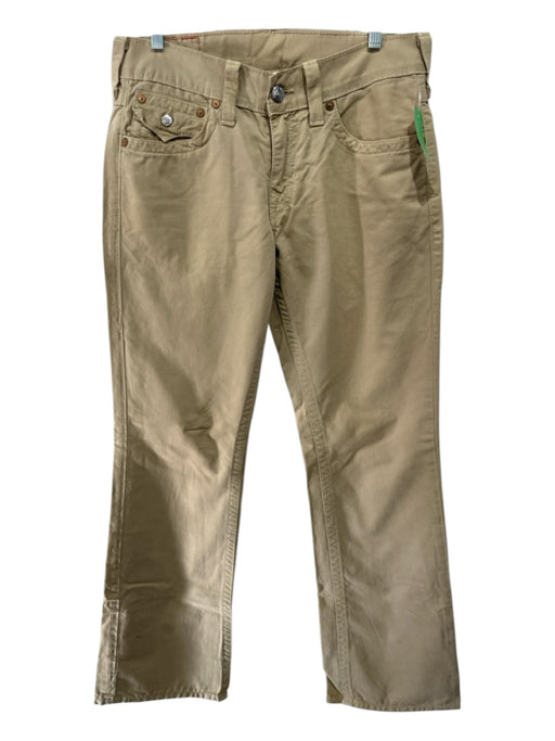 True Religion Size 31 Khaki Cotton Solid Zip Fly Men's Pants Khaki / 31