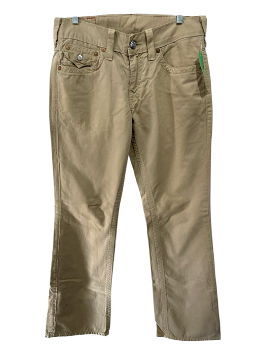 True Religion Size 31 Khaki Cotton Solid Zip Fly Men's Pants Khaki / 31