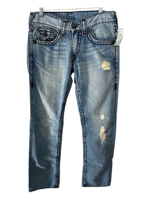 True Religion Size 31 Light Wash Cotton Distressed Jean Men's Pants Light Wash / 31